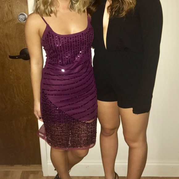 Dresses & Skirts - Purple Sequin Dress